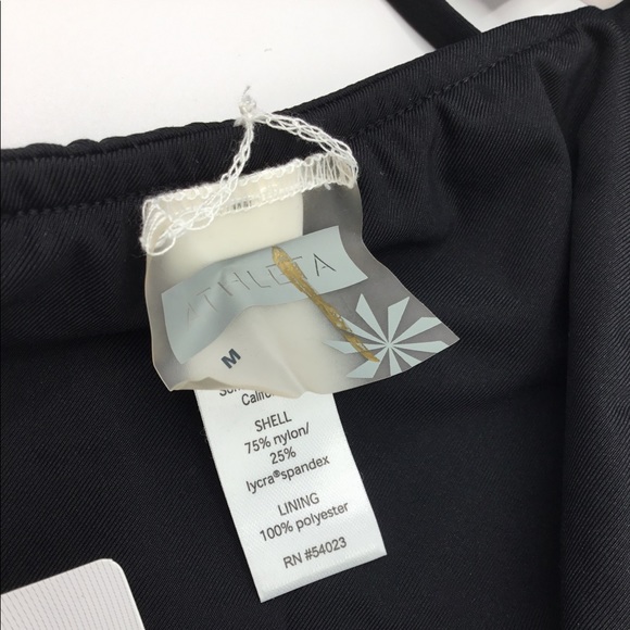 Athleta Wrap Bikini Top Black New - Picture 7 of 9